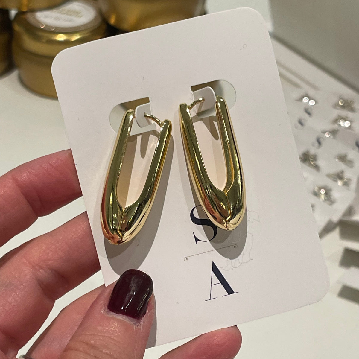 Oblong Statement Hoops