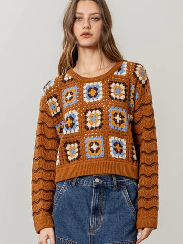 Cecily Crochet Sweater