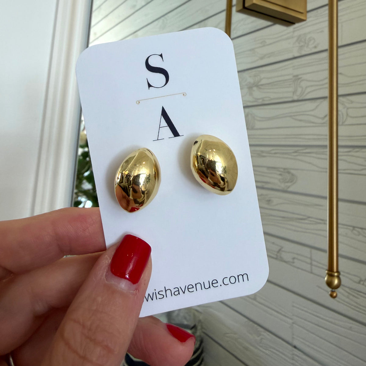 Teardrop Statement Studs