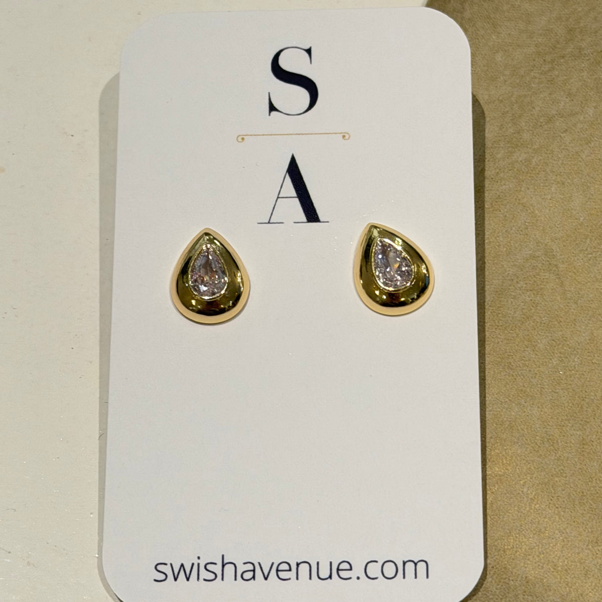 Sparkling Tear Earrings