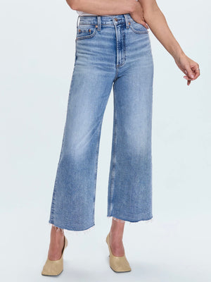Lana Crop High Rise Ultra Wide Leg- Bistro