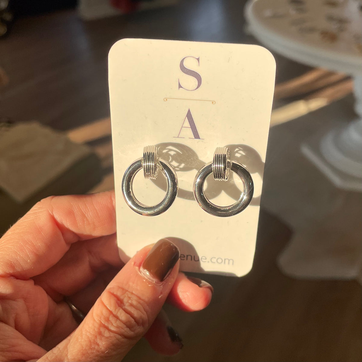 Silver Knocker Earrings