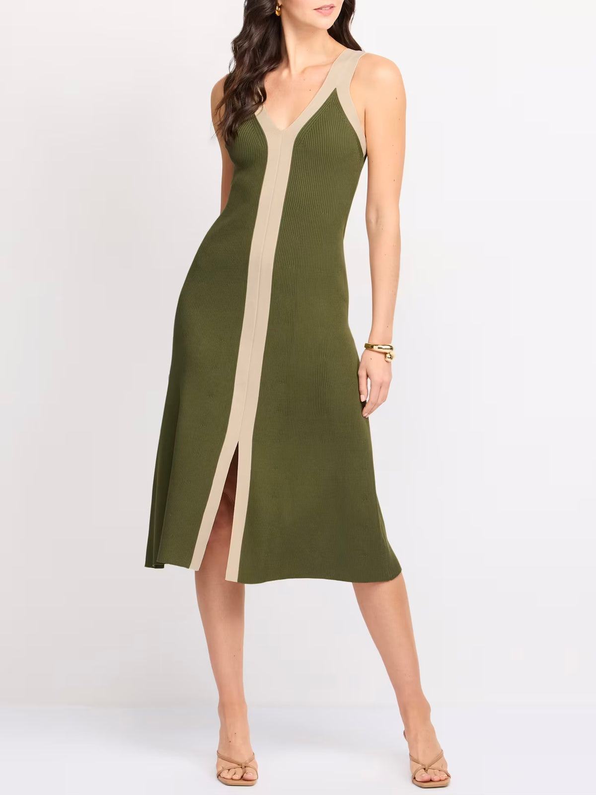 Analise Colorblock Midi Dress