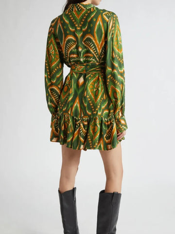 Pineapple Ikat Mini Dress