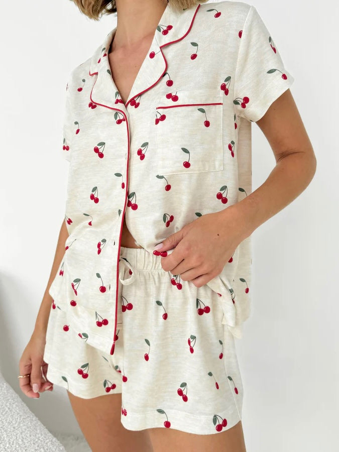 Cherry Toss Flora Pillowsoft Short Set