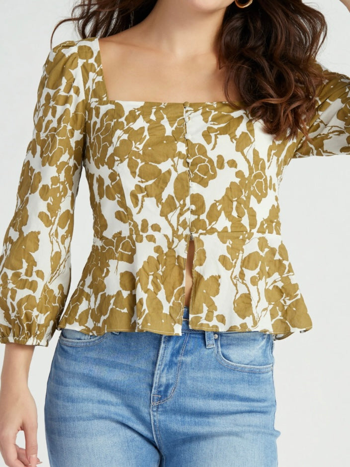 Cleo Button Top