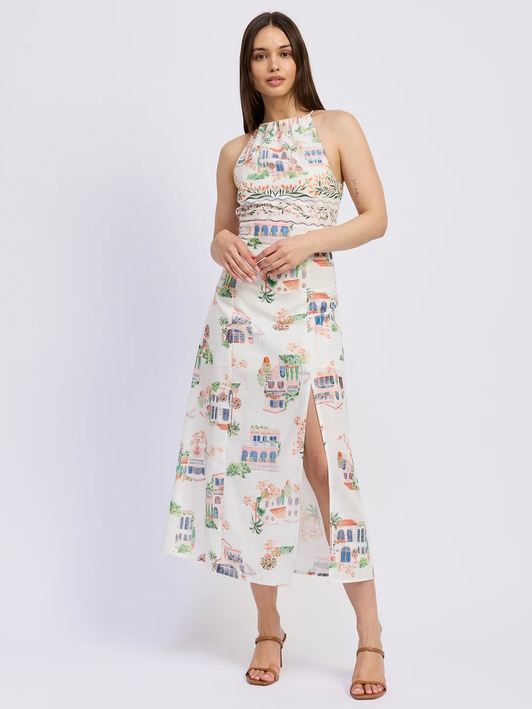 Alaia Linen Maxi Dress