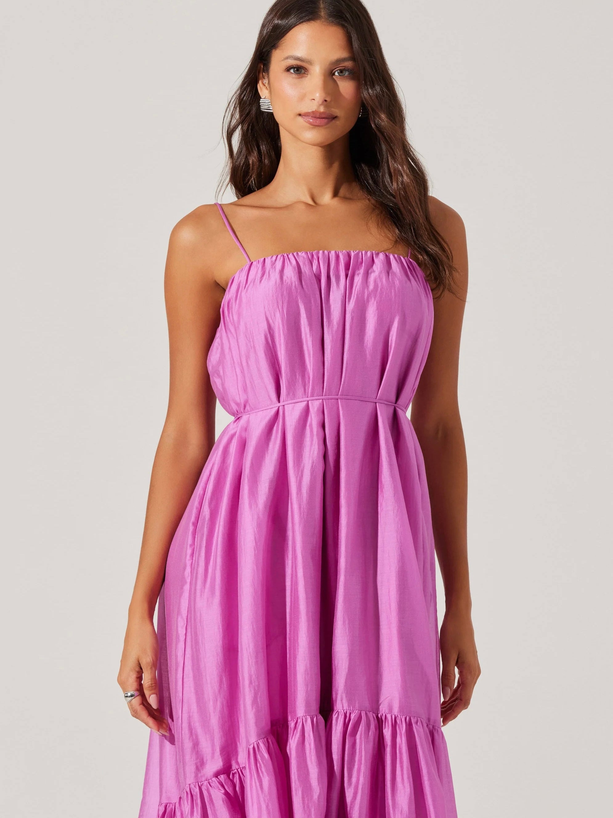 パーティードレス Angelea Pleated High Low Dress A.L.C. | Dresses | Alc Angelina Plisse Satin Pleated Dress