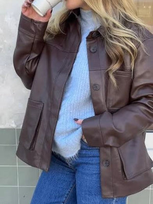 Telsey Faux Leather Jacket
