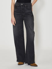 Nomad Jean Beaded Tux Stripe Denim in Vintage Charcoal