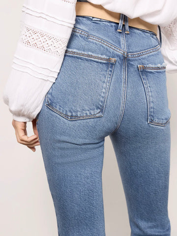 Good Legs Flare Deep V Yoke Jeans