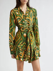 Pineapple Ikat Mini Dress