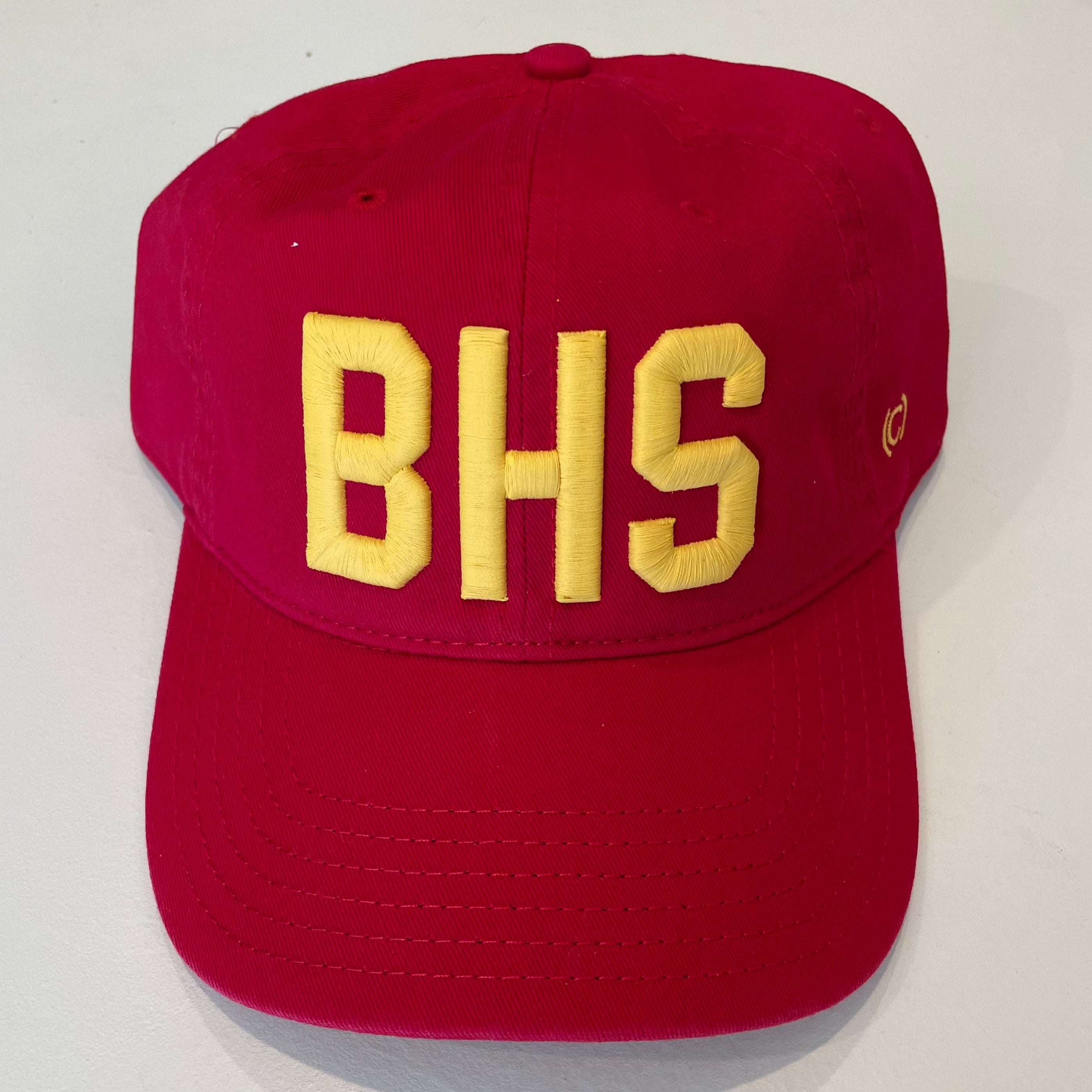 School Spirit Baseball Hat Red BHS