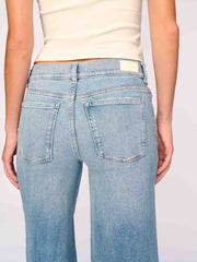 Hepburn Wide Leg Low Rise Ravello Cuffed Jeans