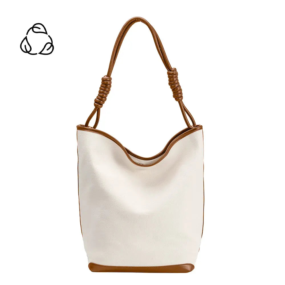 Adeline Canvas Tan Large Tote Bag