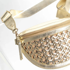 Doris Weave Gold Crossbody