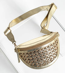 Doris Weave Gold Crossbody