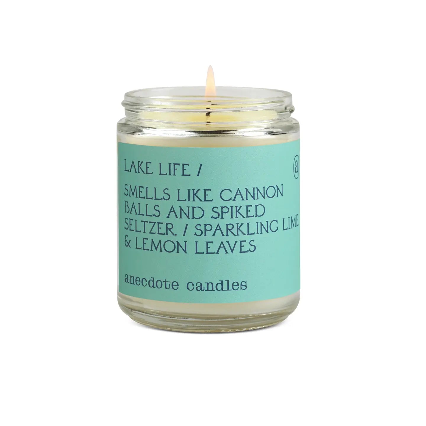 Lake Life (Sparkling Lime & Lemon Leaves) Glass Jar Candle