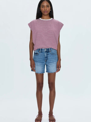 Kennedy Relaxed Mid Rise Cut Off Short-Central Vintage