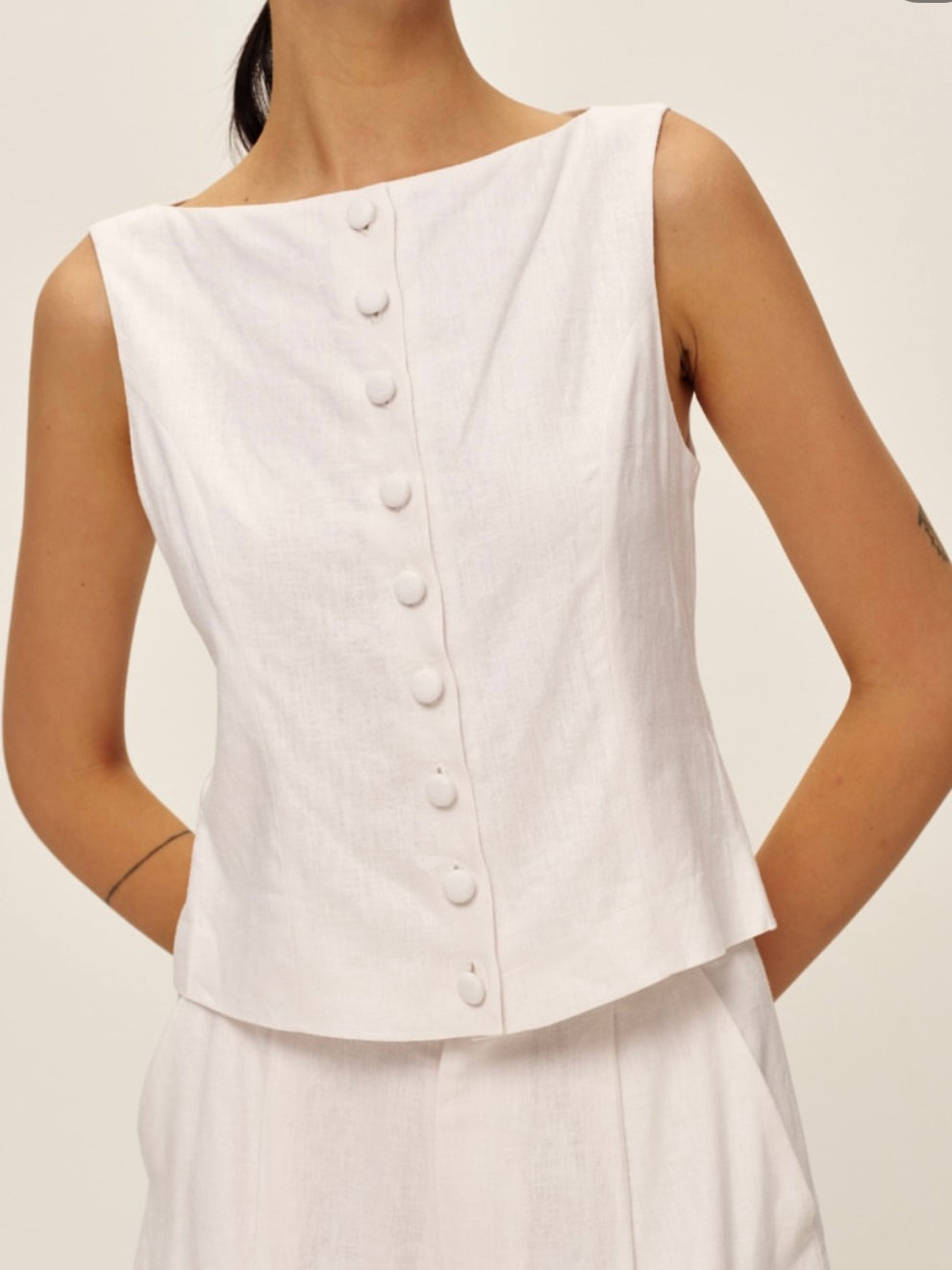 Gemma Linen Top