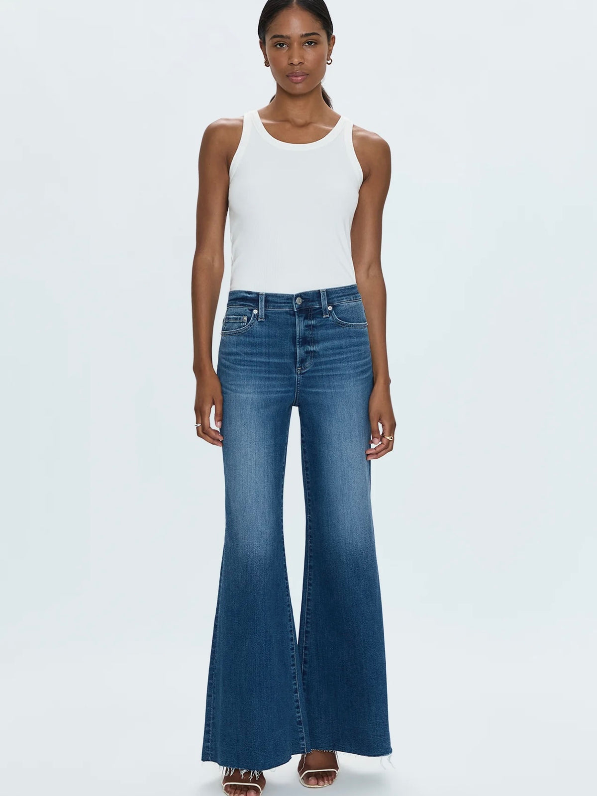 Izzy Mid Rise Wide Jean-Study