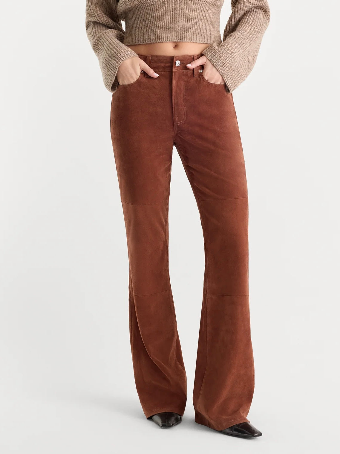 Suede Good Legs Flare Pant