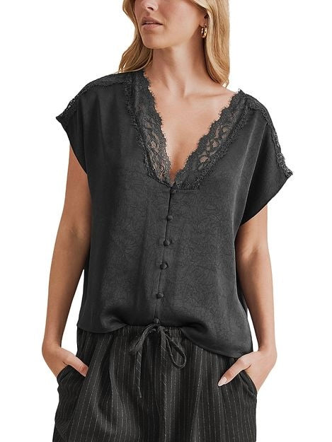 Adalyn Lace Trim Top