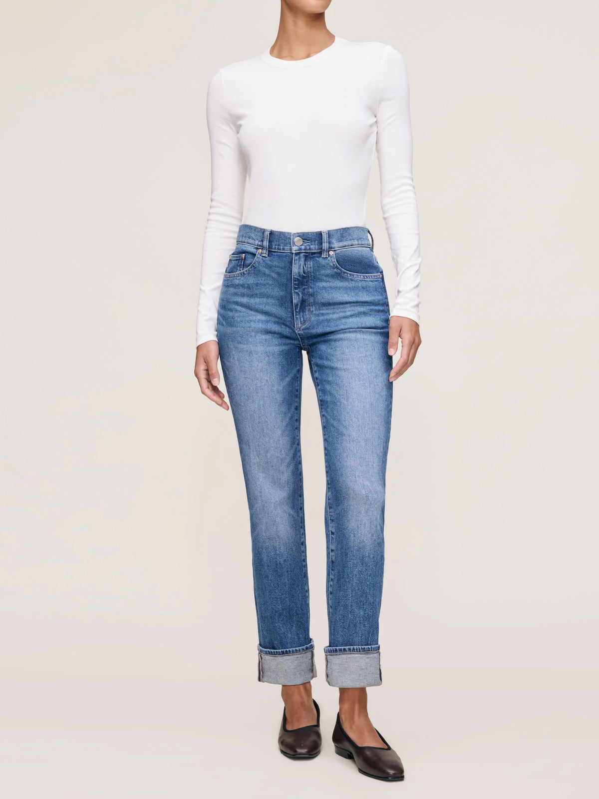 Patti Straight High Rise Ankle Jeans