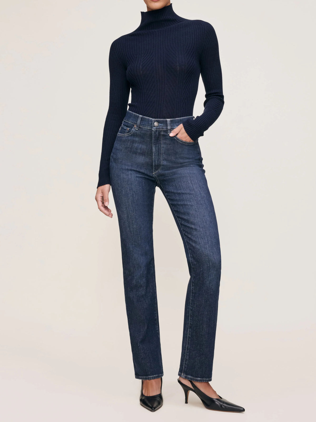 Halle Straight High Rise Instasculpt™ 29" Jeans-Crescent Harbor