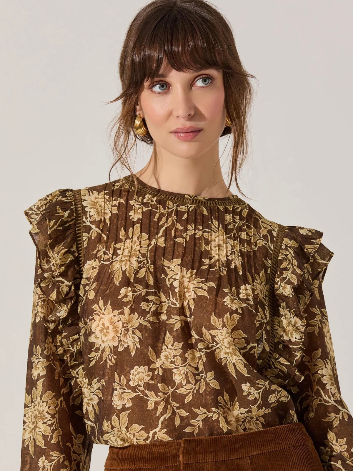 Kinley Ruffle Trim Top