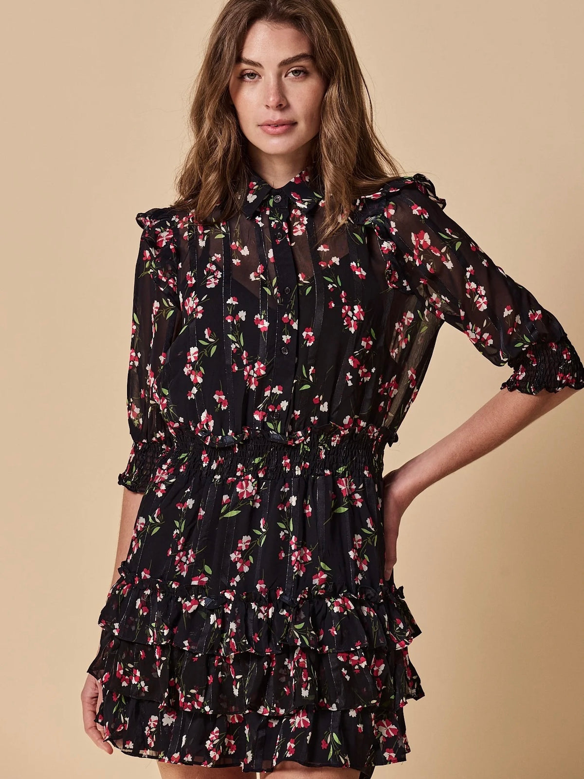 The Ruffled Tiered Minidress