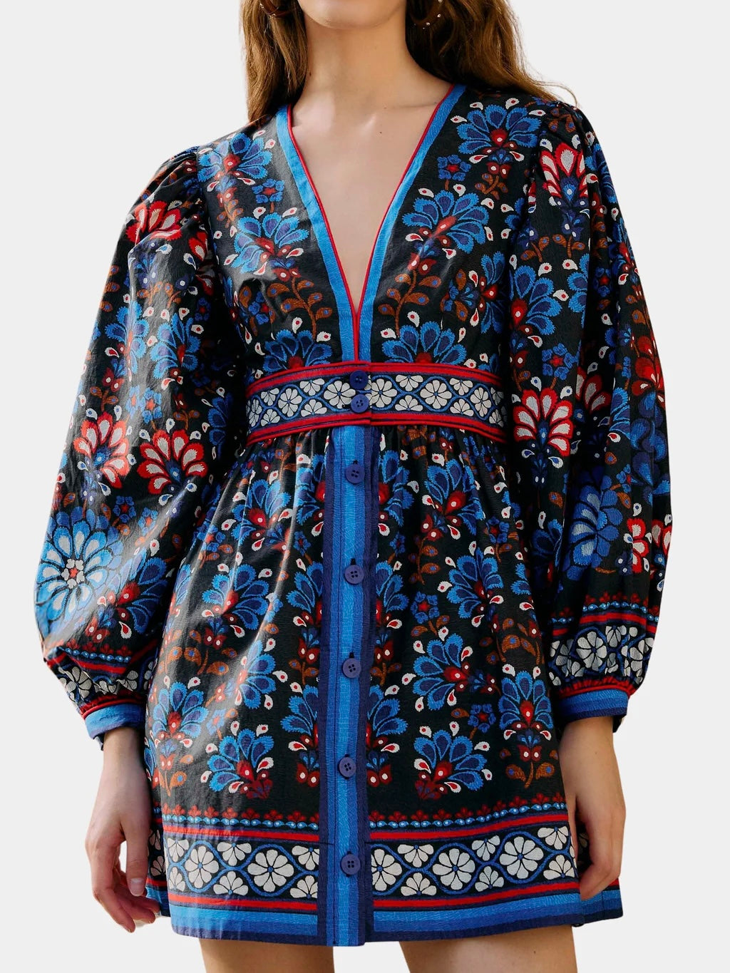 Latina Scarf Black Mini Dress