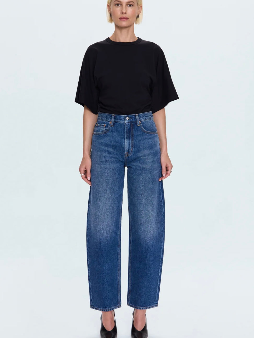 Wes High Rise Barrel Jean-Premiere