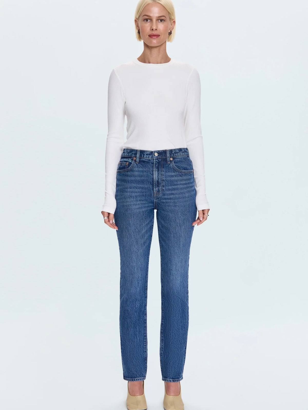 Bri High Rise Slim Straight Jean-Victory