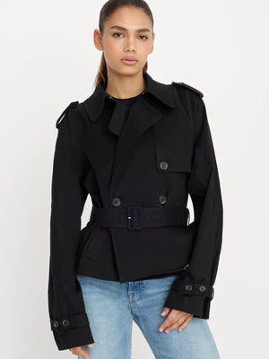 Cropped Trench Jacket