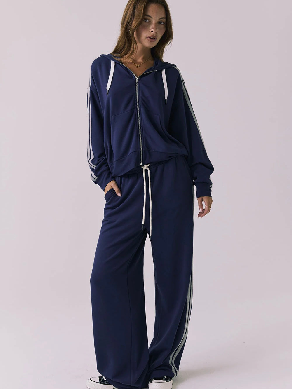 Sandi Sapphire and Heather Grey Joggers