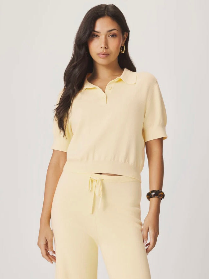 Christa Polo Short Sleeve Sweater