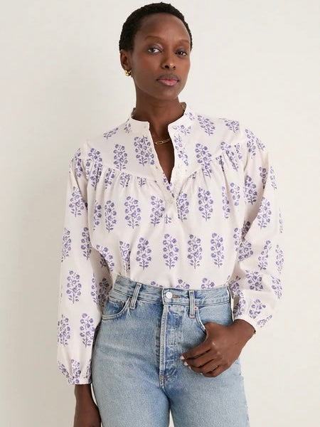 Lilac Print Logan Shirt