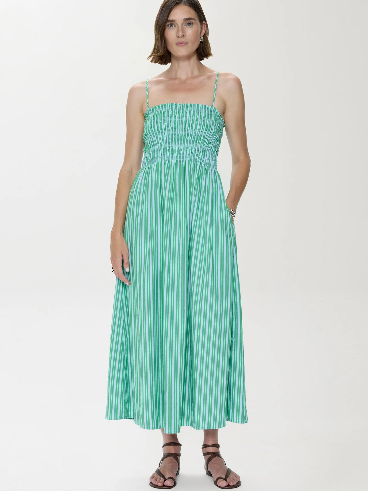 Bianca Shirred Bodice Dress