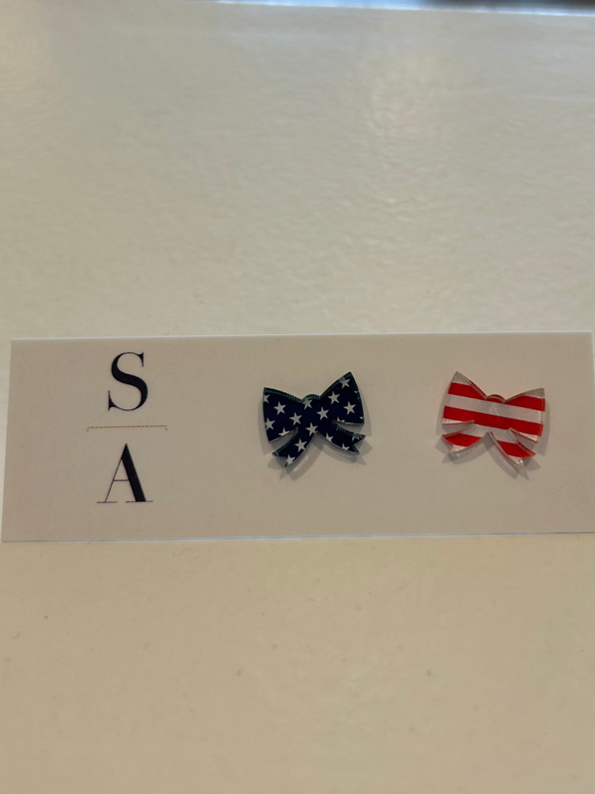 Patriotic Bow Studs