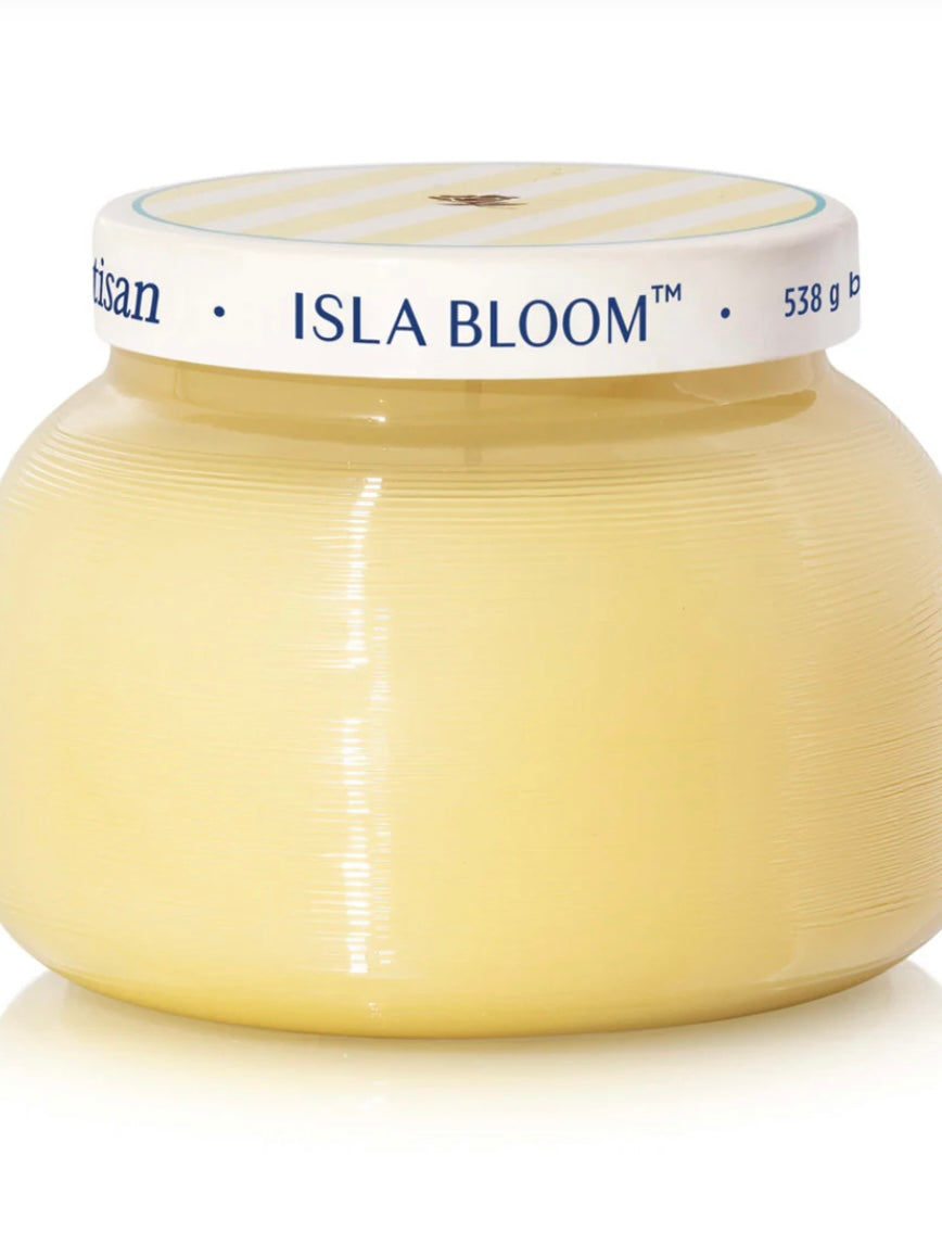 Capri Blue Isla Bloom Candle, Artisan Caffe Jar