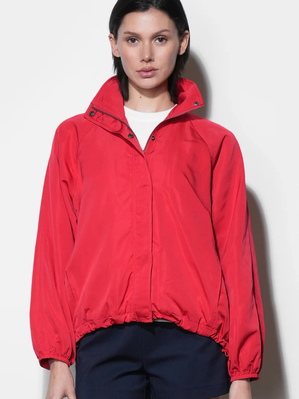 Gabrielle Lightweight Funnel Neck Jacket