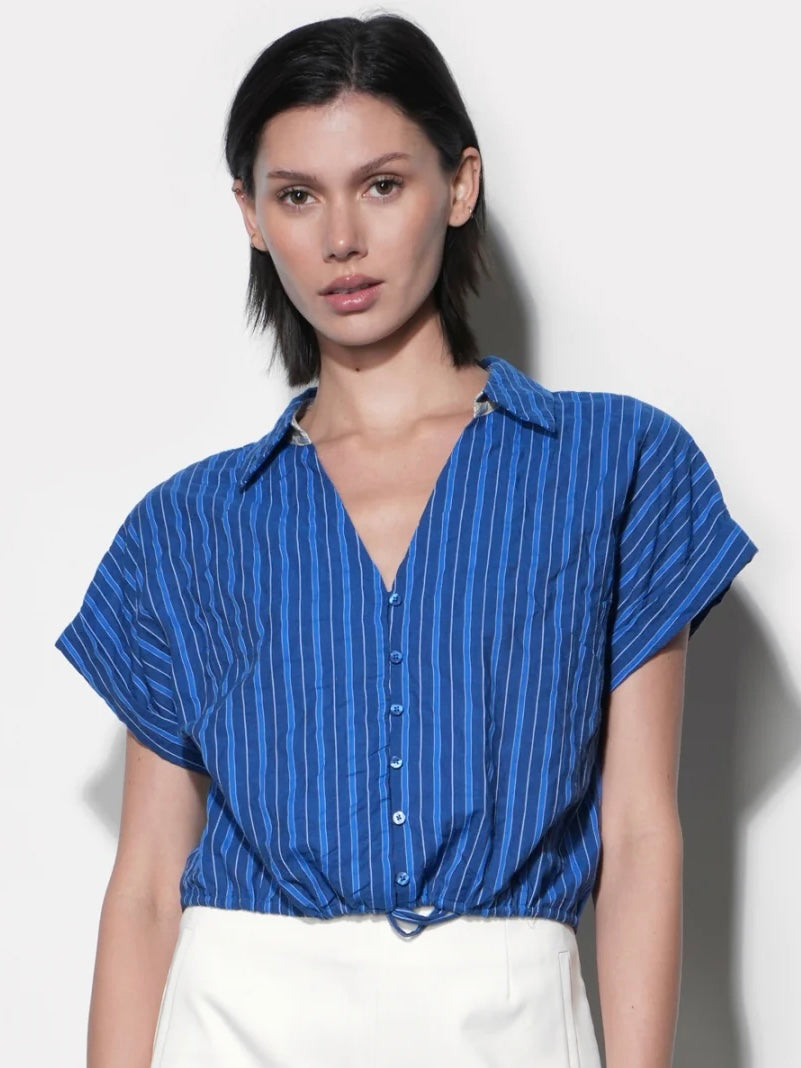 Farah Dolman Cuff Sleeve Tie Front Shirt