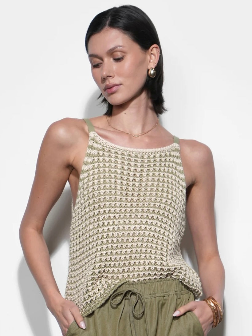 Quincy Crochet Knit Sleeveless Top