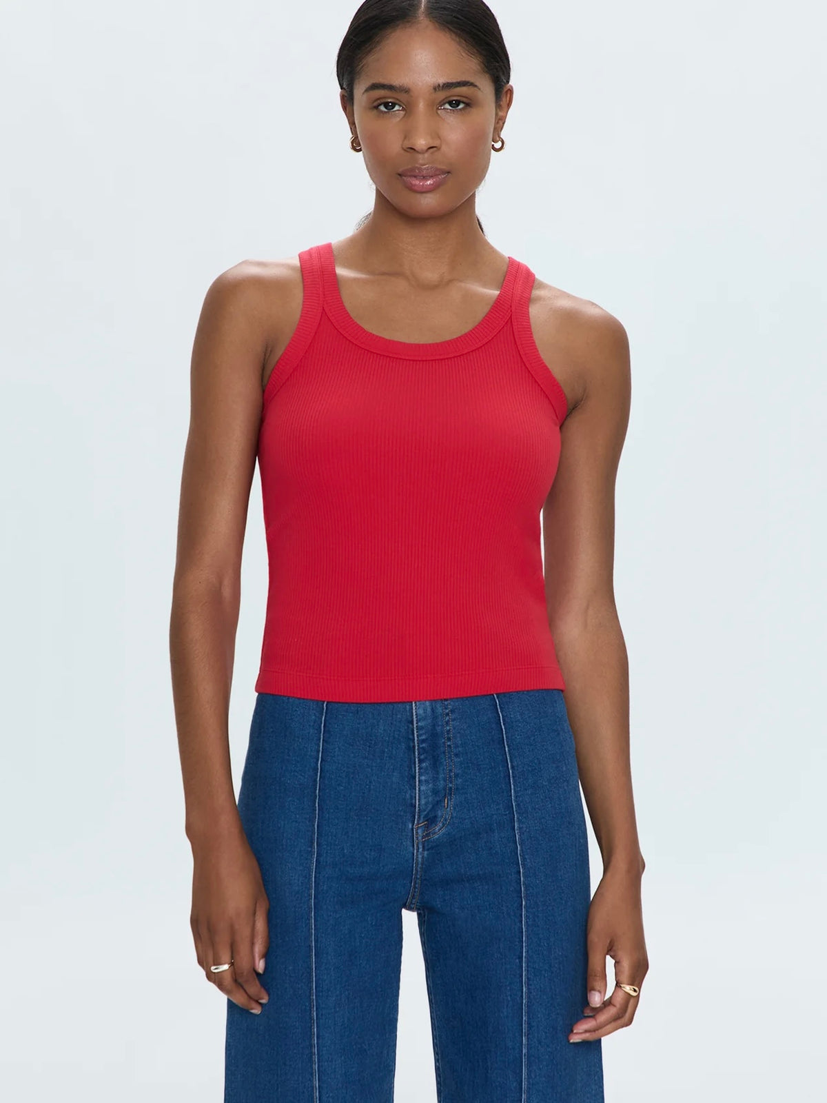 Christy Curved Hem Tank Top