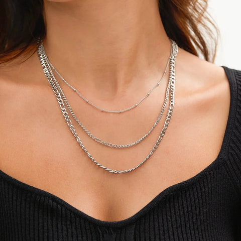 Kelly Silver Layered Necklace