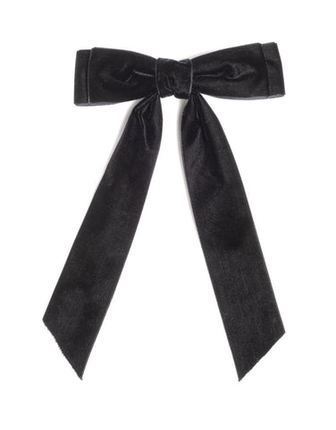 Velvet Bow Clip