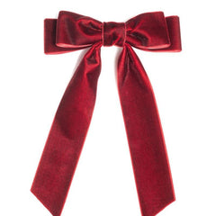 Velvet Bow Clip