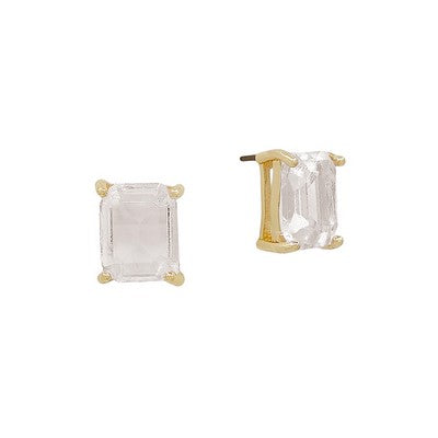 Clear Stud Earrings