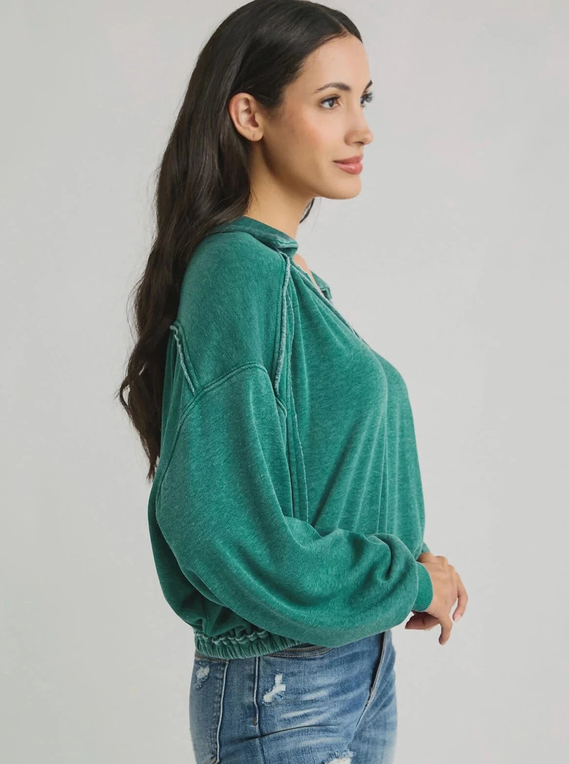 Wintergreen Cashmere Fleece Sweatshirt